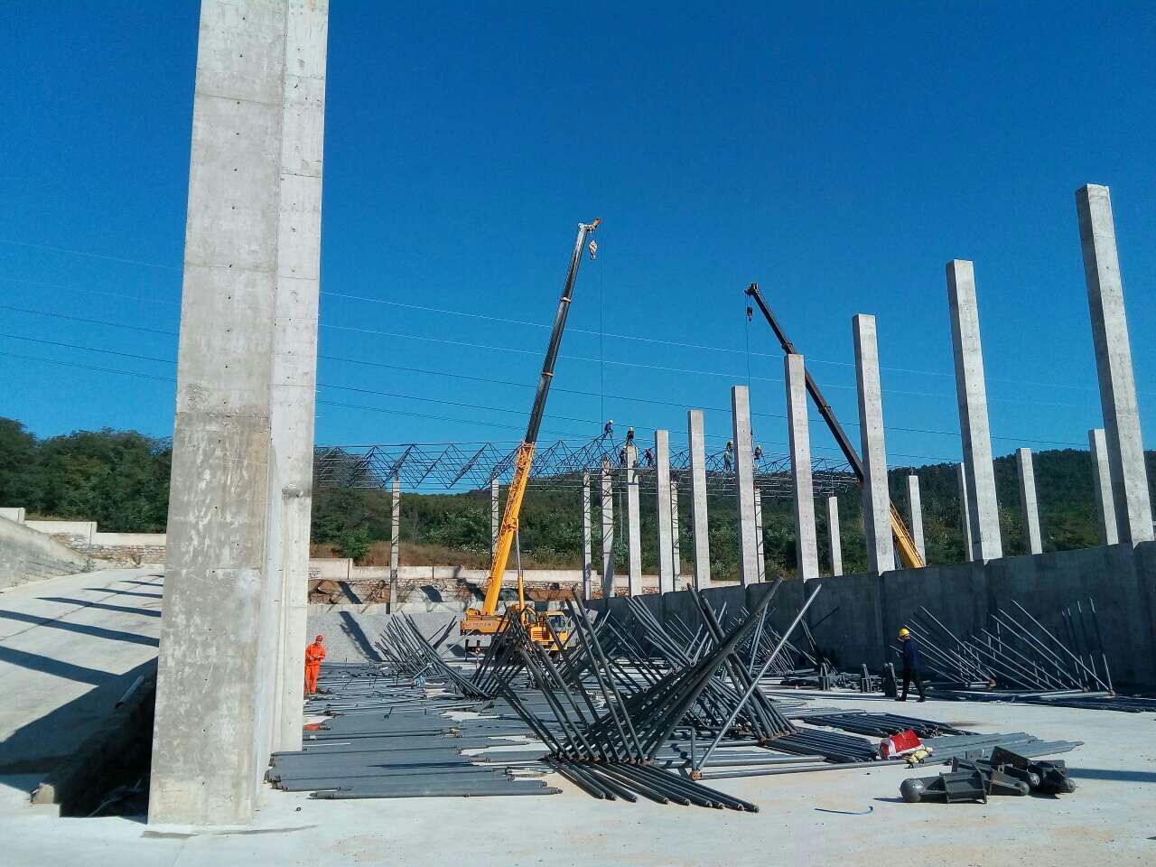 林芝威海搅拌站网架